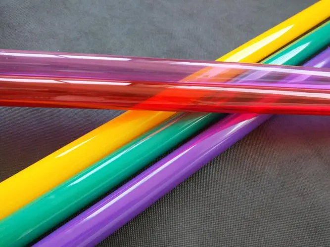 Colored polycarbonate tube
