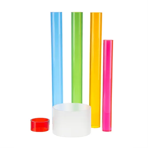 colored acrylic tube